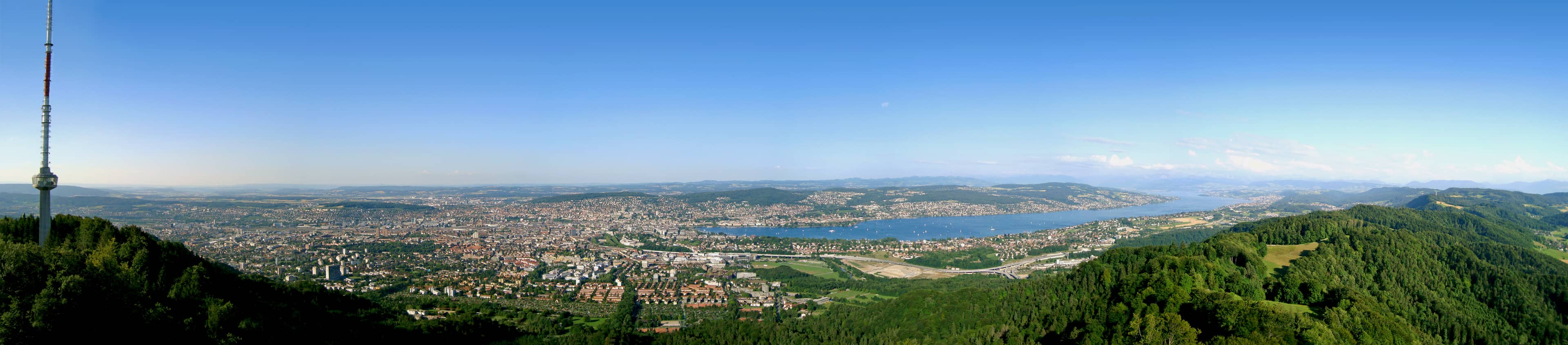 Panoramic City & Lake Views