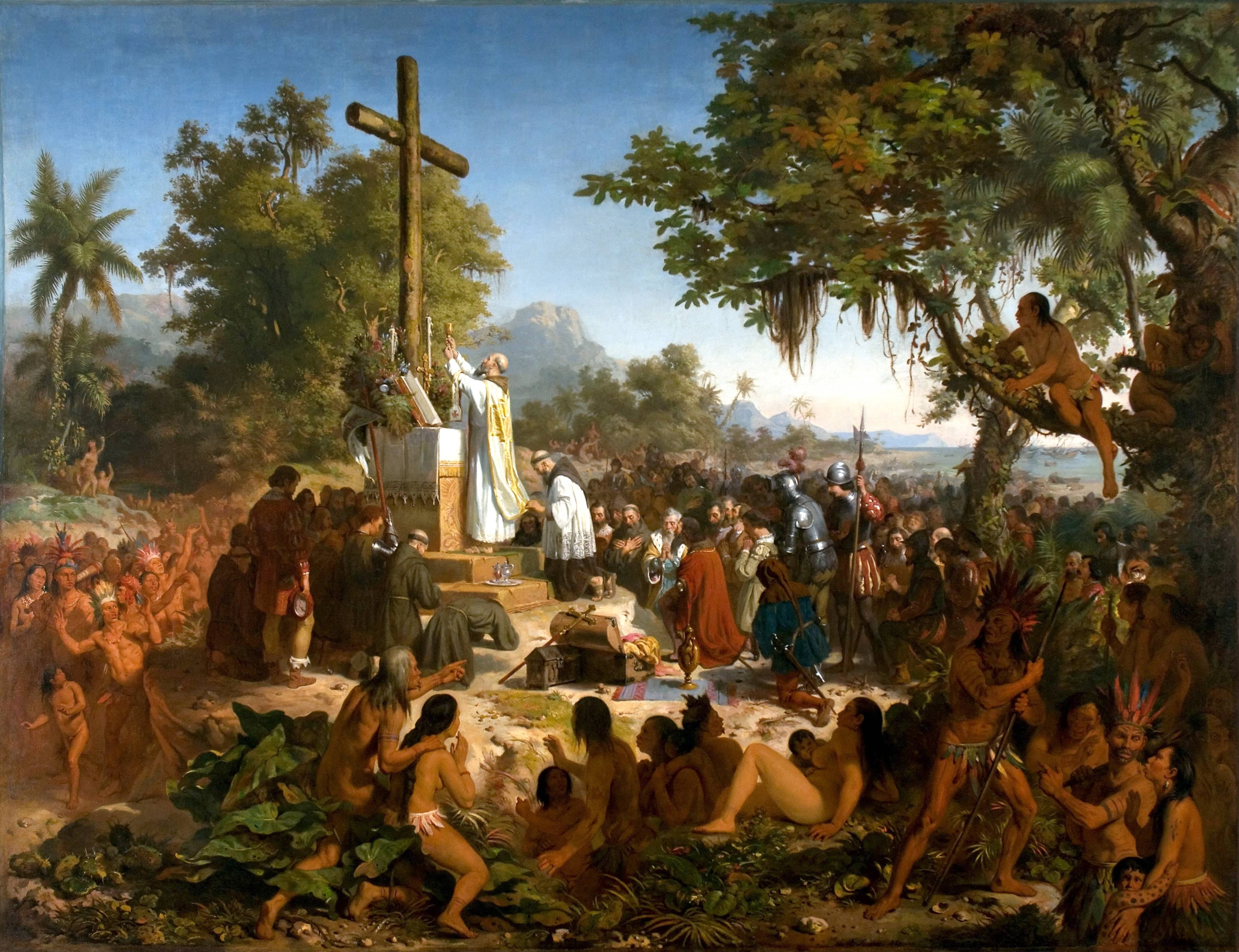 Cross from First Mass in Brazil