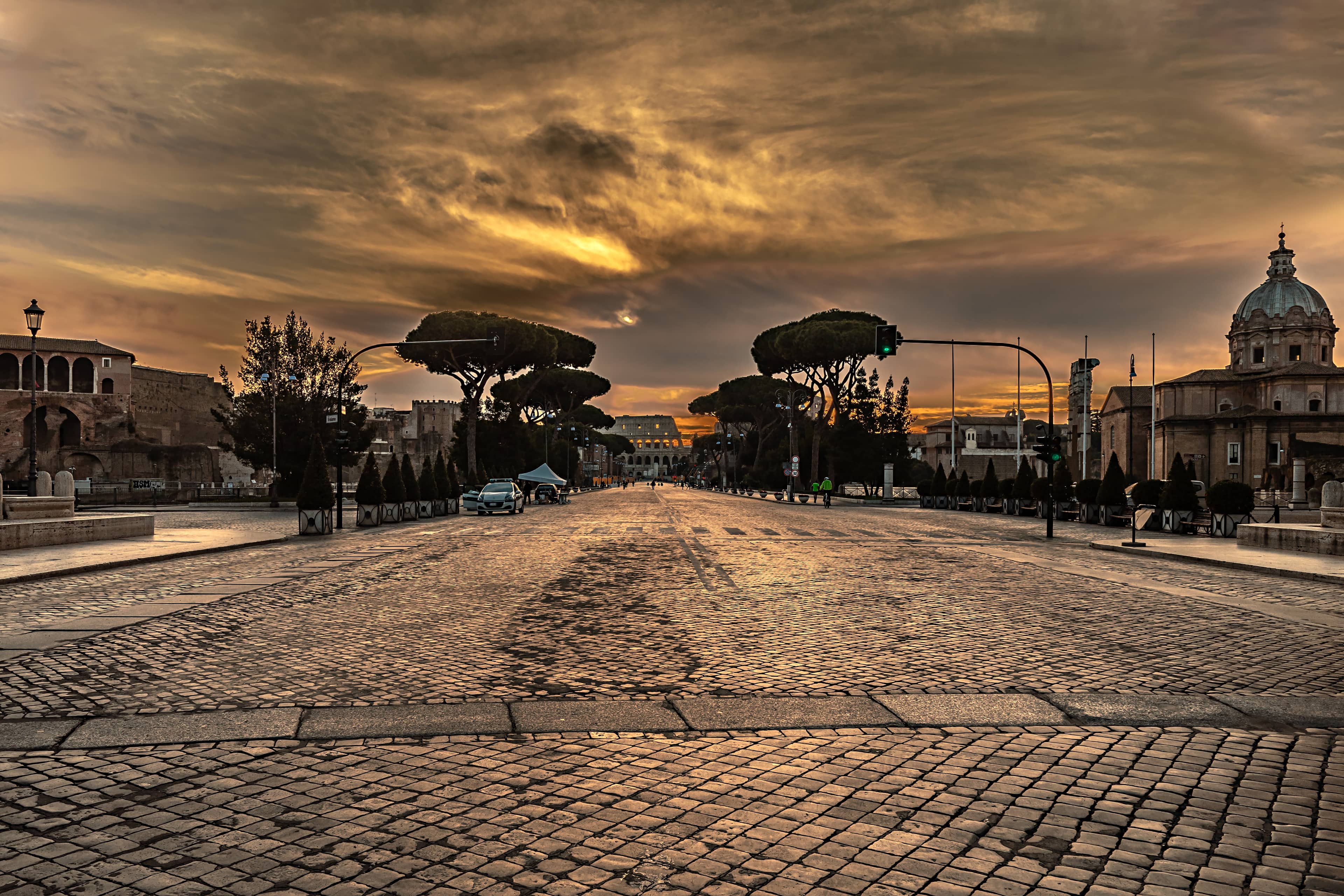 Via dei Fori Imperiali at Night