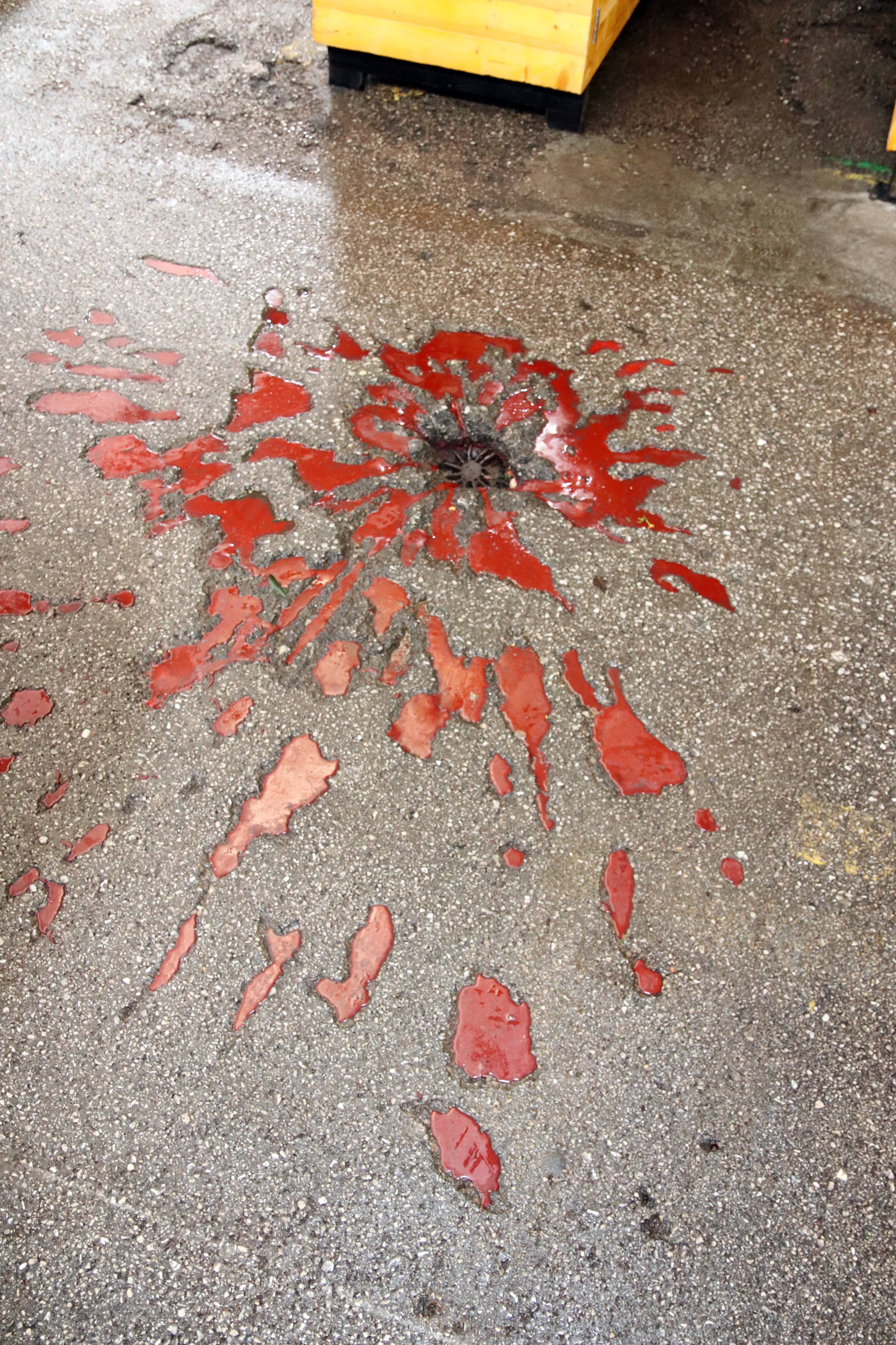 Marked Bomb Impact Sites