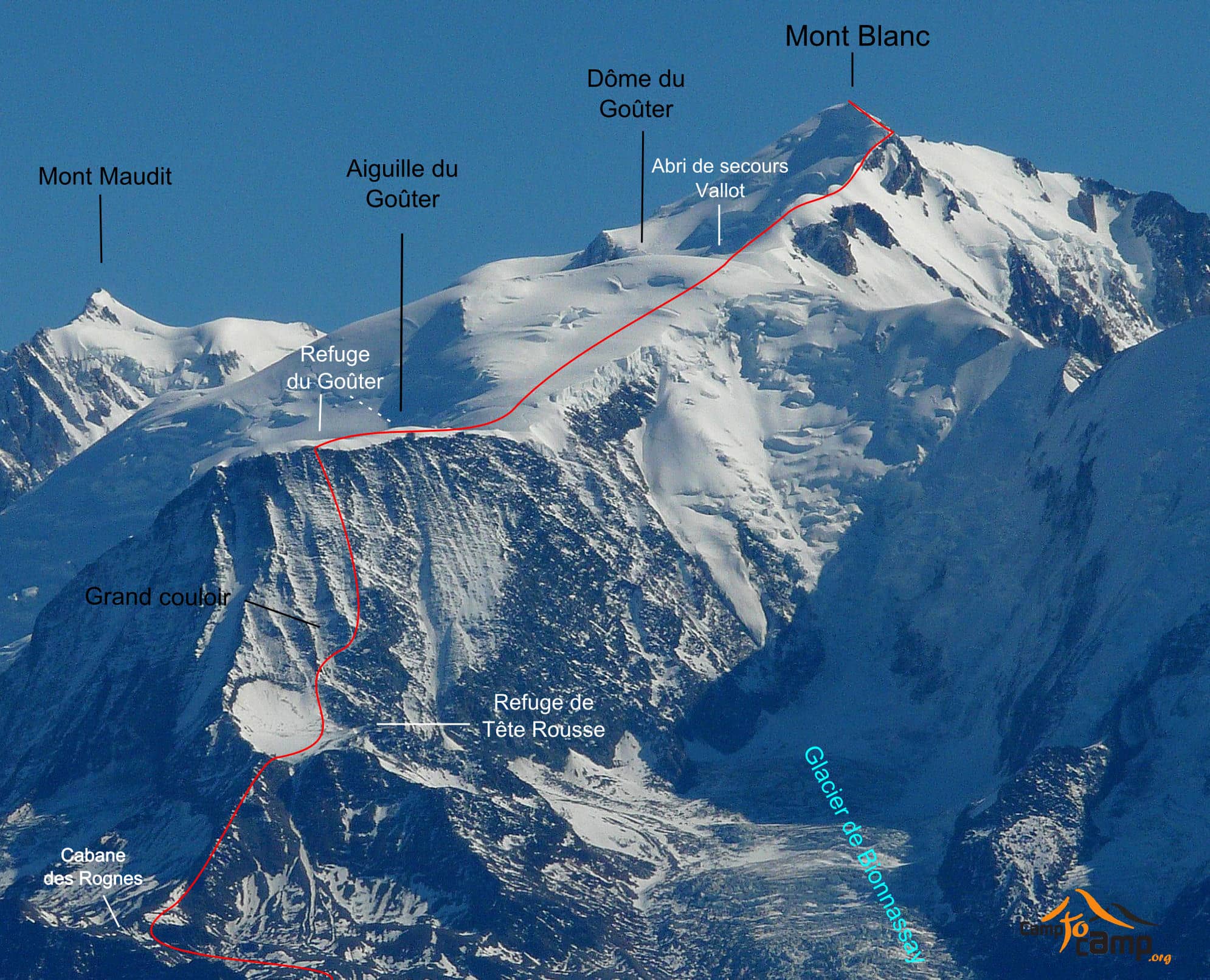 Refuge du Goûter Approach