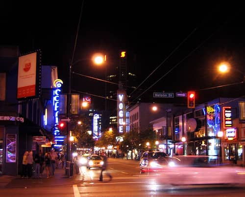 Granville Street Entertainment District