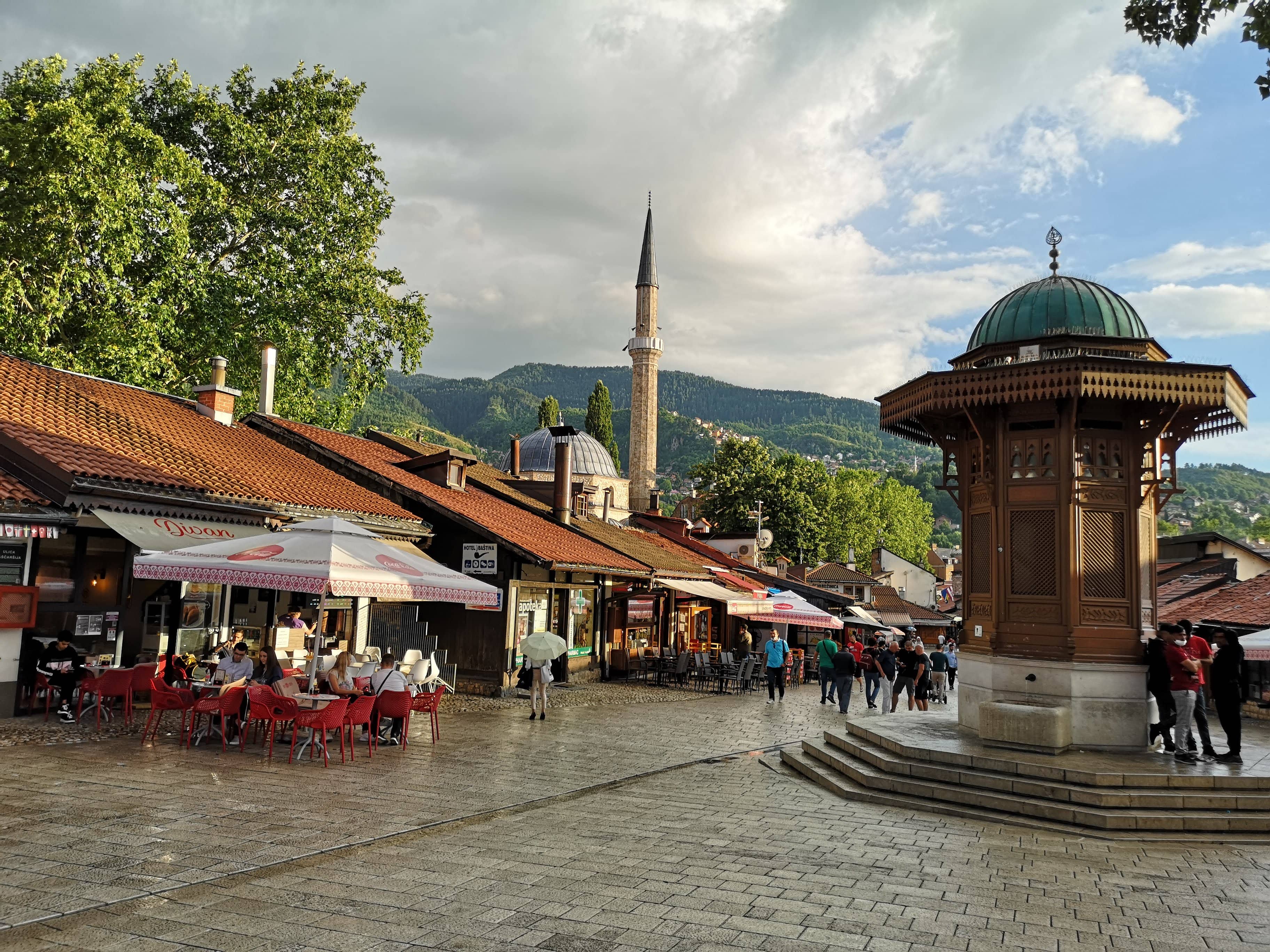 Baščaršija Square Atmosphere