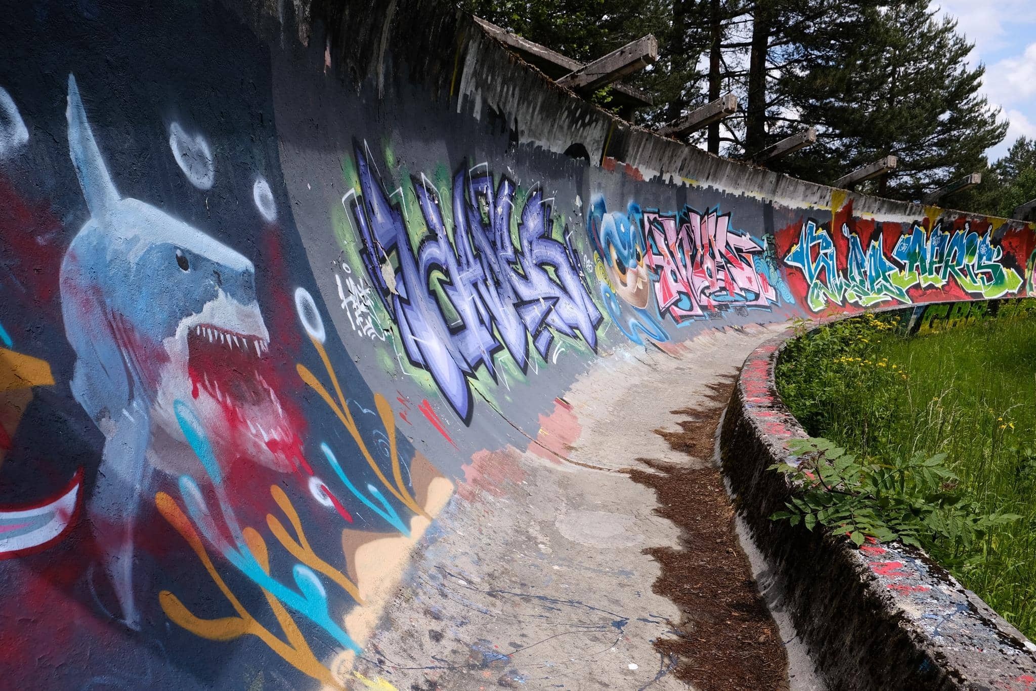Abandoned Olympic Bobsled Track