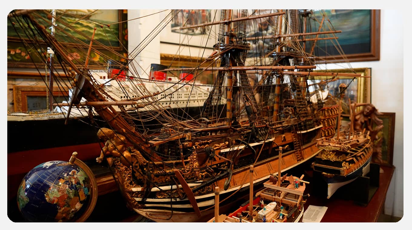 Intricate Model Ships