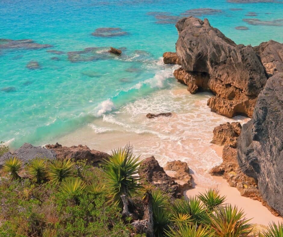 Secluded Pink Sand Beach