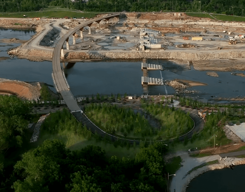 Pedestrian Bridge & Zink Lake