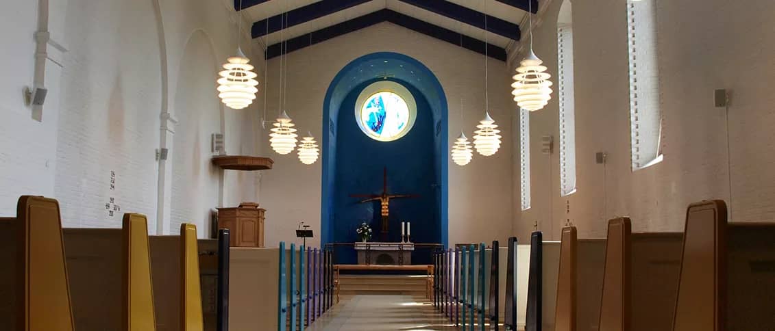 Striking Blue Altarpiece