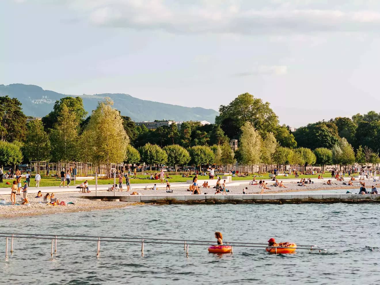 Refreshing Lake Swim