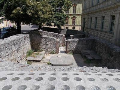 Adjacent Turkish Bath Ruins