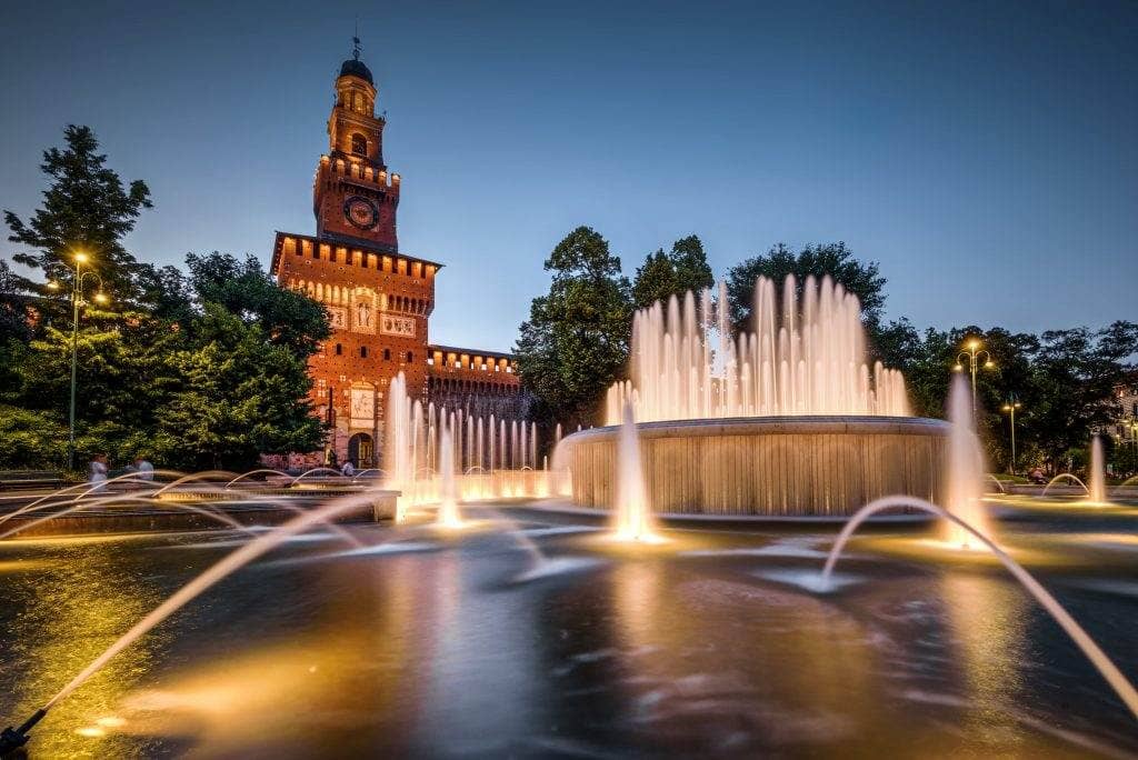 Piazza Castello Fountain