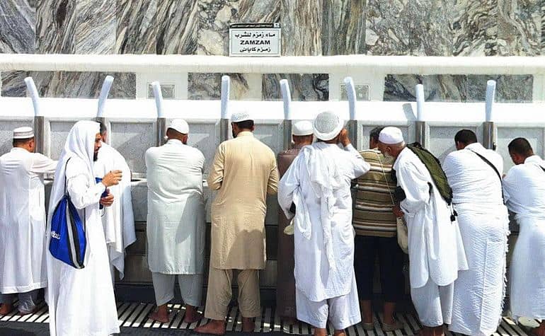 Drinking Zamzam Water