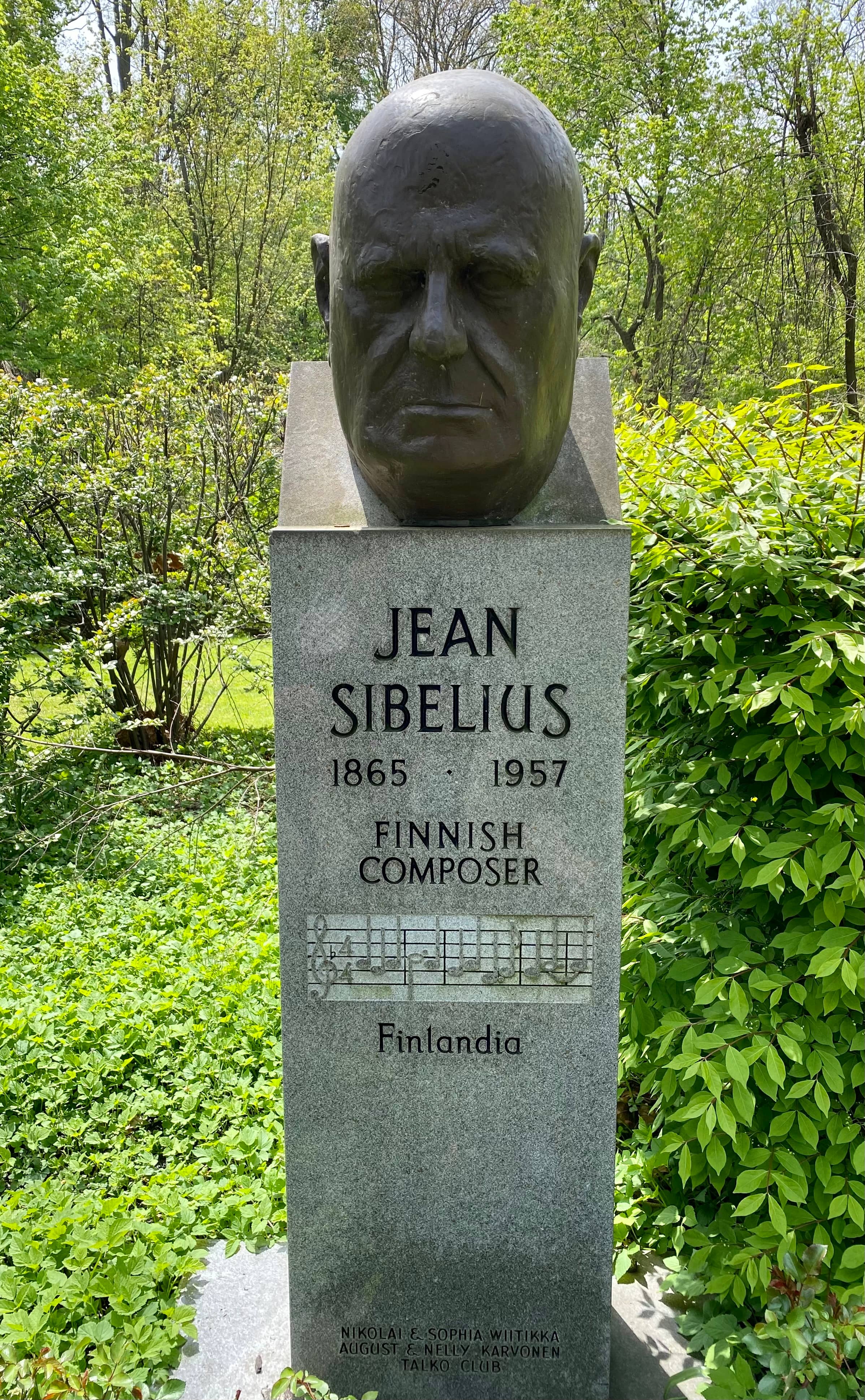 Bust of Jean Sibelius