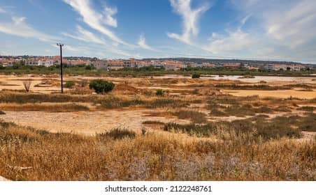 Unique Dry Lake Landscape