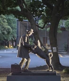 Hachiko and Professor Ueno Statue