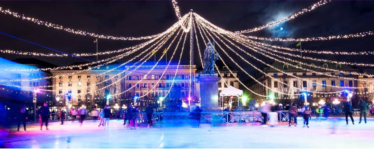 Winter Ice Skating Rink