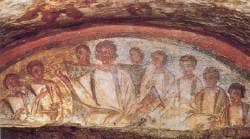 2nd Century Fresco of the Last Supper