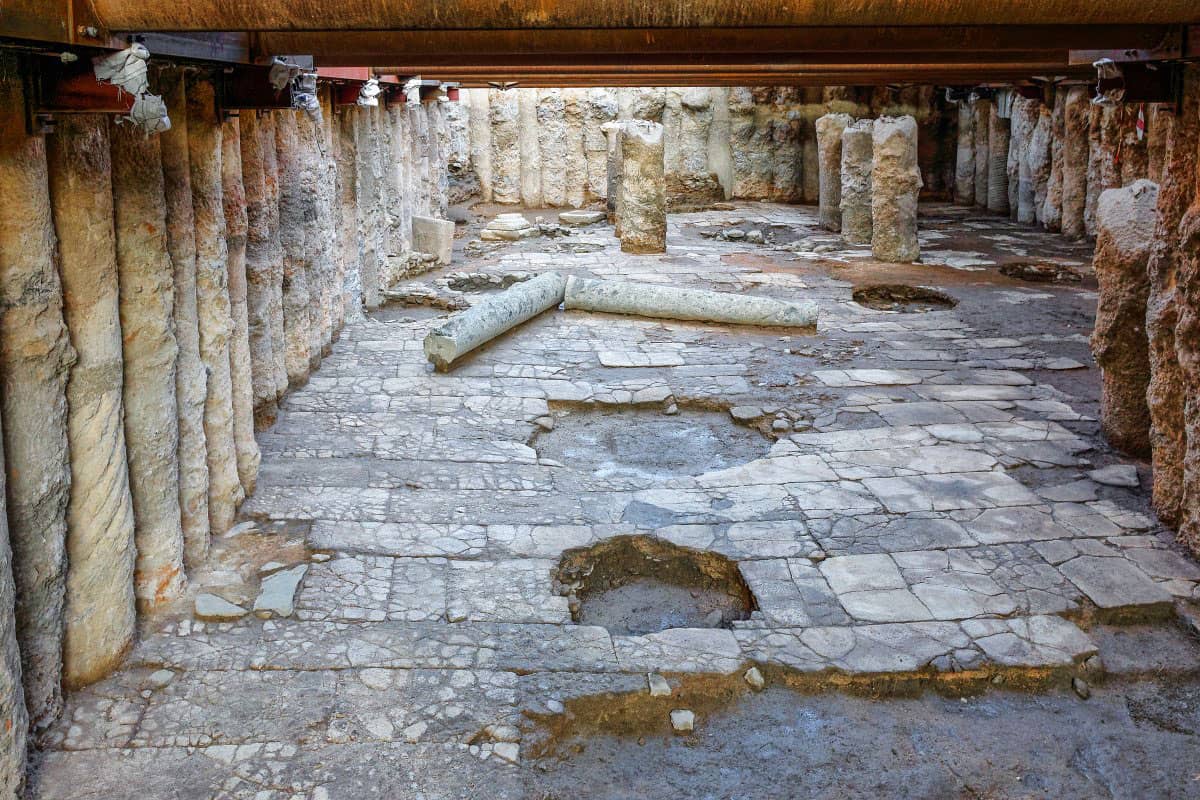 Byzantine Ruins at Hagia Sophia Metro Station
