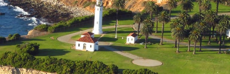 Point Vicente Lighthouse vanuit de lucht