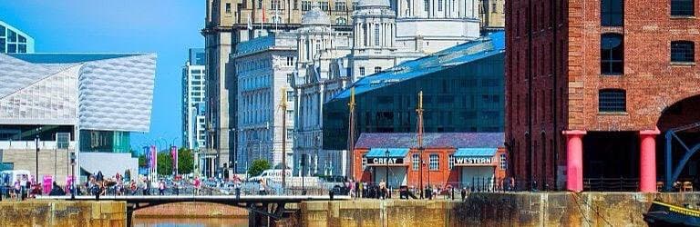 Albert Dock. View on the Royal Liver Building. #adamtasimages