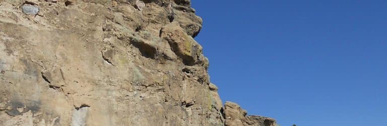 Just under the rock