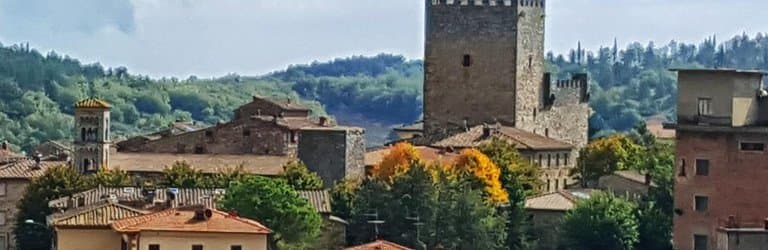 La città di Castellina dall'alto