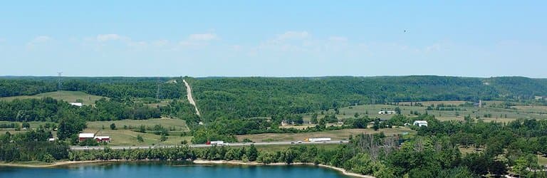 Nice view of canoeing area