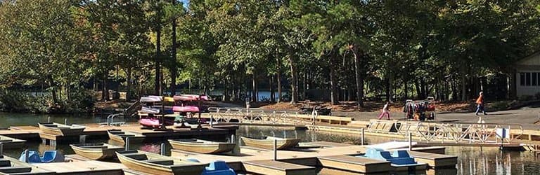 View from the bridge at Waller Mill Park, Williamsburg, VA