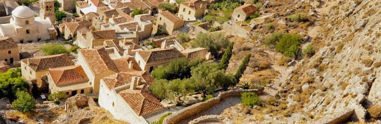 View from the fortress up top. A difficult climb, as the pathways are slick, but worth the trek.
