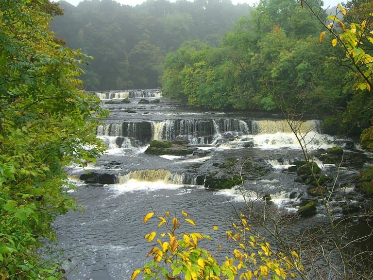 View towards high falls