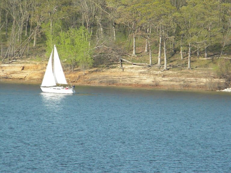 Sailing on the lake