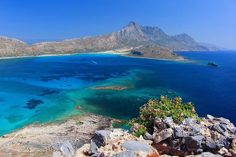 Widok z Twierdzy na Lagune Balos