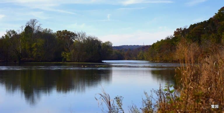 Seven Island State Park, river