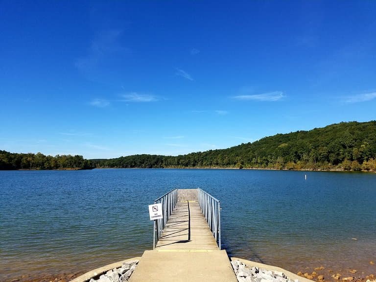 Courtesy dock at Nolin Lake State Park