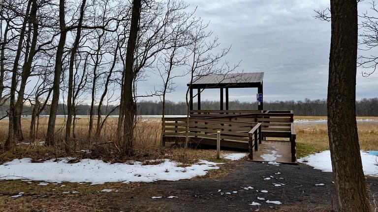 observation deck at Audubon Center