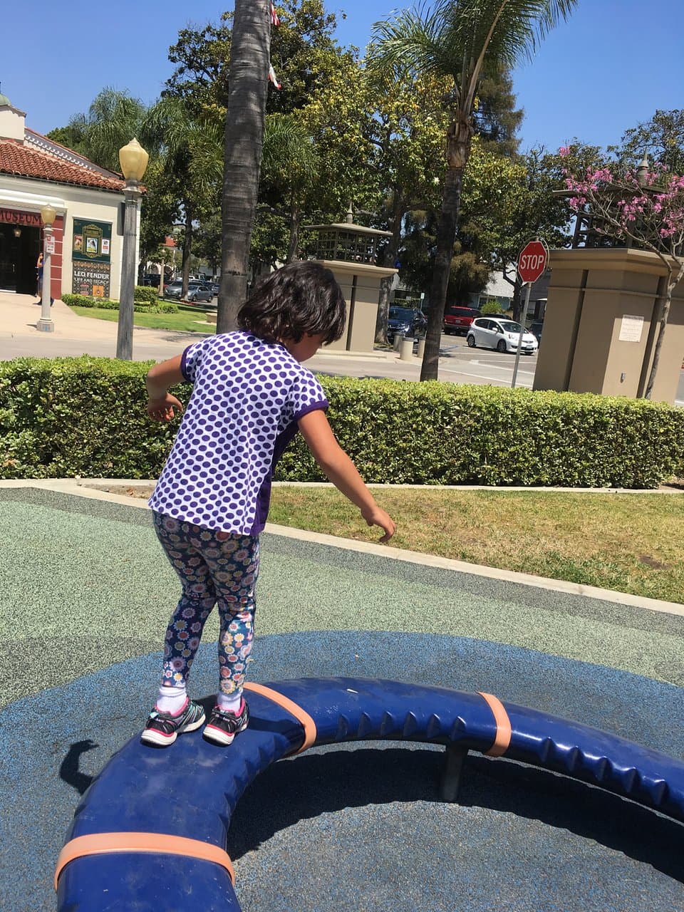 rotating ring enhances the child's balance