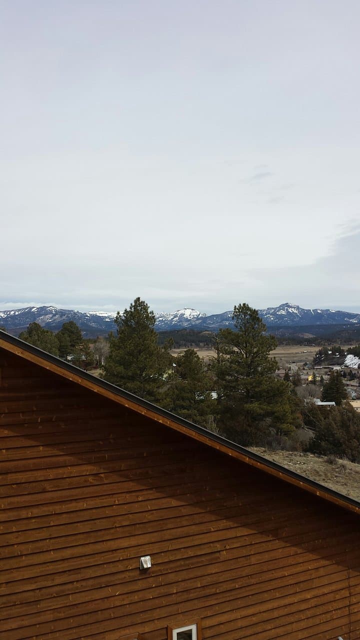 Flat Top mountain view from Pagosa Springs, Co