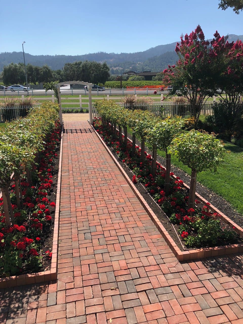 Entry to the victorian house that houses the staff and reception area.