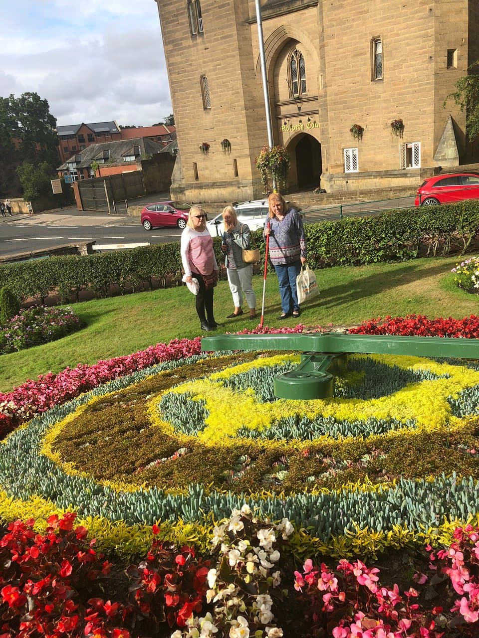 Summer 2018 Morpeth Floral Clock looking fabulous!