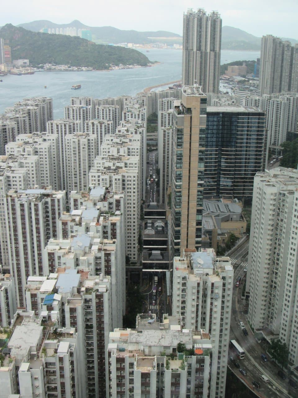 View of Hong Kong Island high rise apartments from One Island East - 37th floor