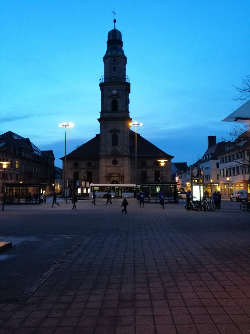 Ansicht in der Dämmerung