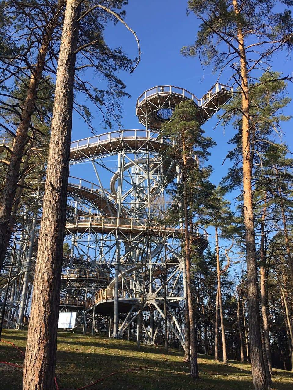 Bojnice Lookout Tower Čajka v oblakoch