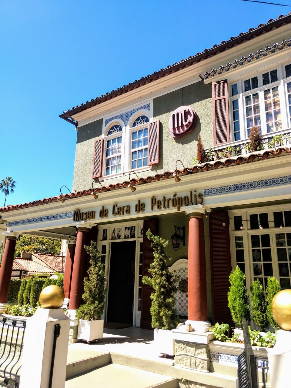 Fachada do Museu de Cera de Petrópolis.