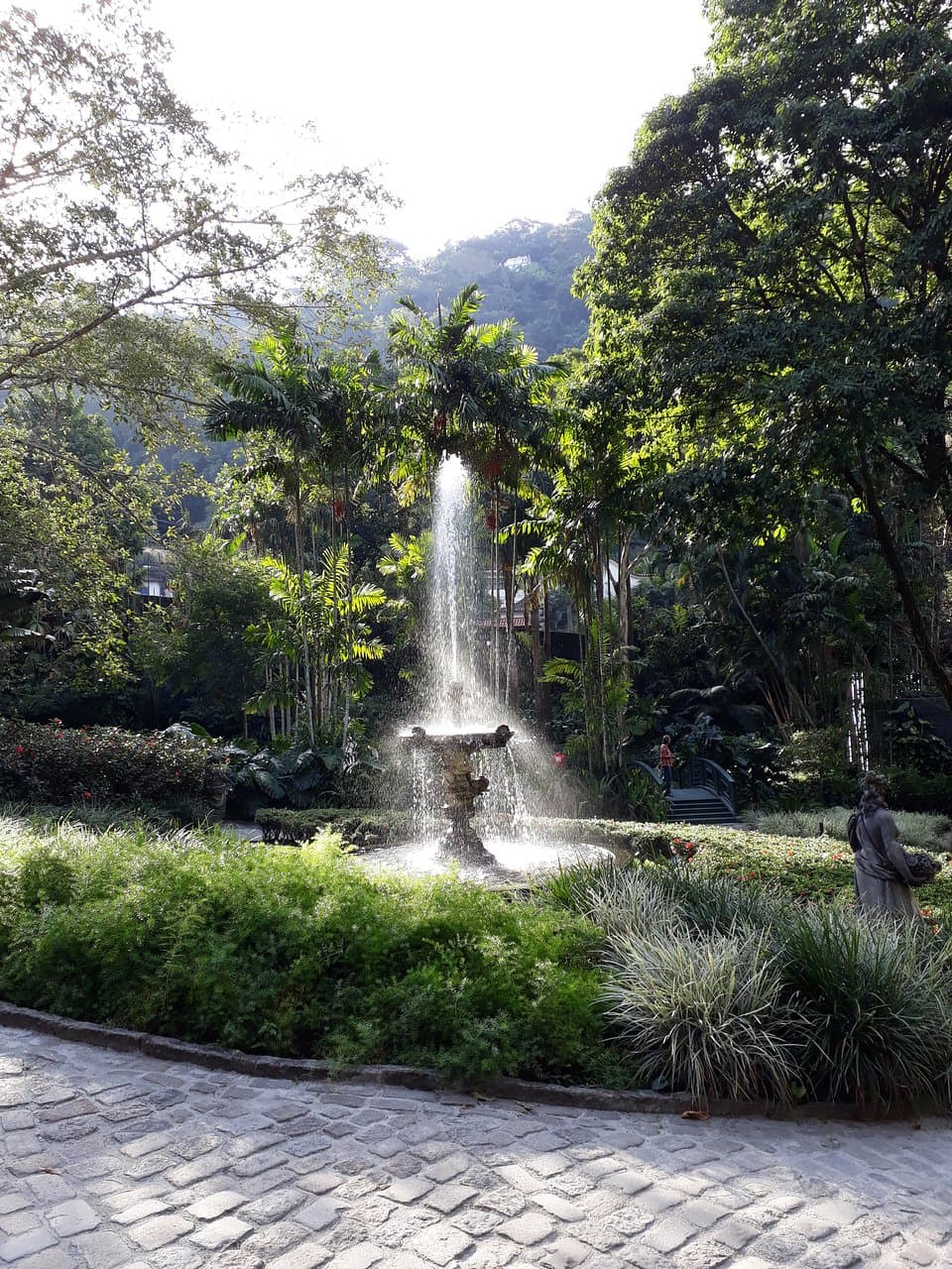 At the gardens of Casa Roberto Marinho in Rio de Janeiro.