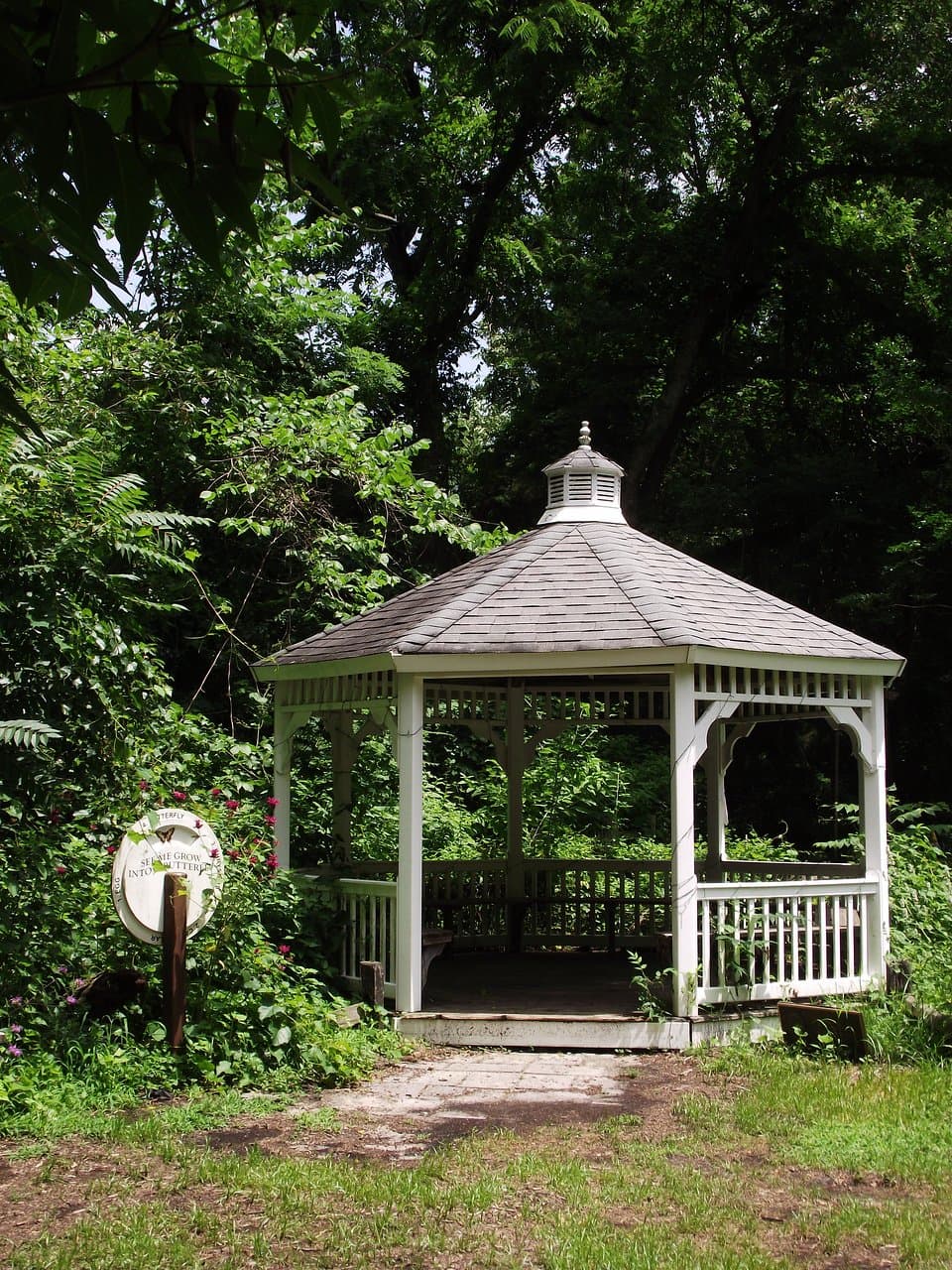 NJ - MOUNT LAUREL - PAWS - GAZEBO IN BUTTERFLY GARDEN