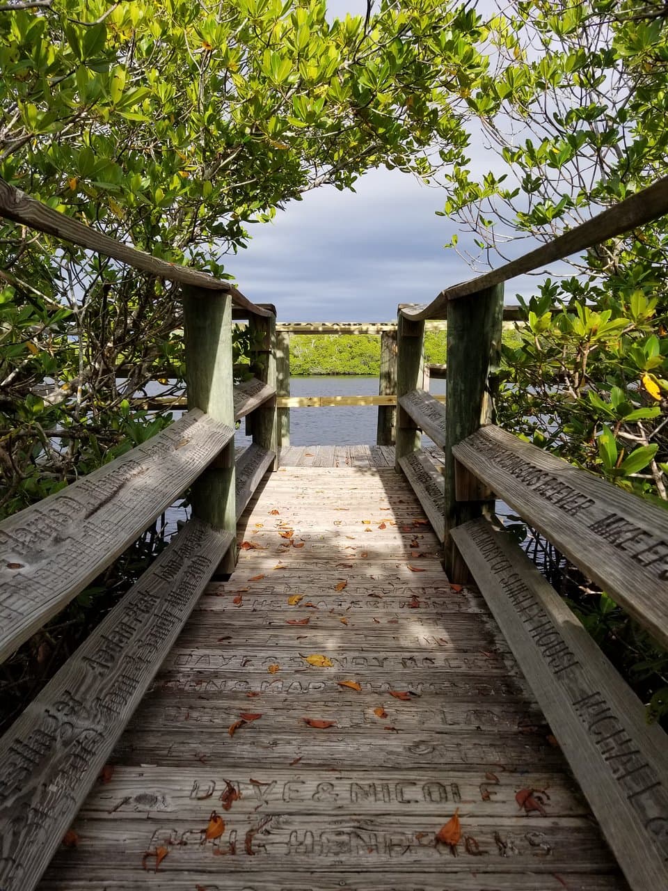 Pier overlooking St. James Creek