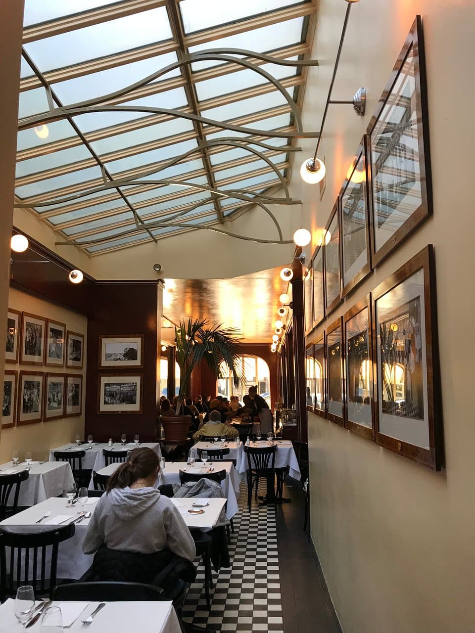 View from the back of the restaurant