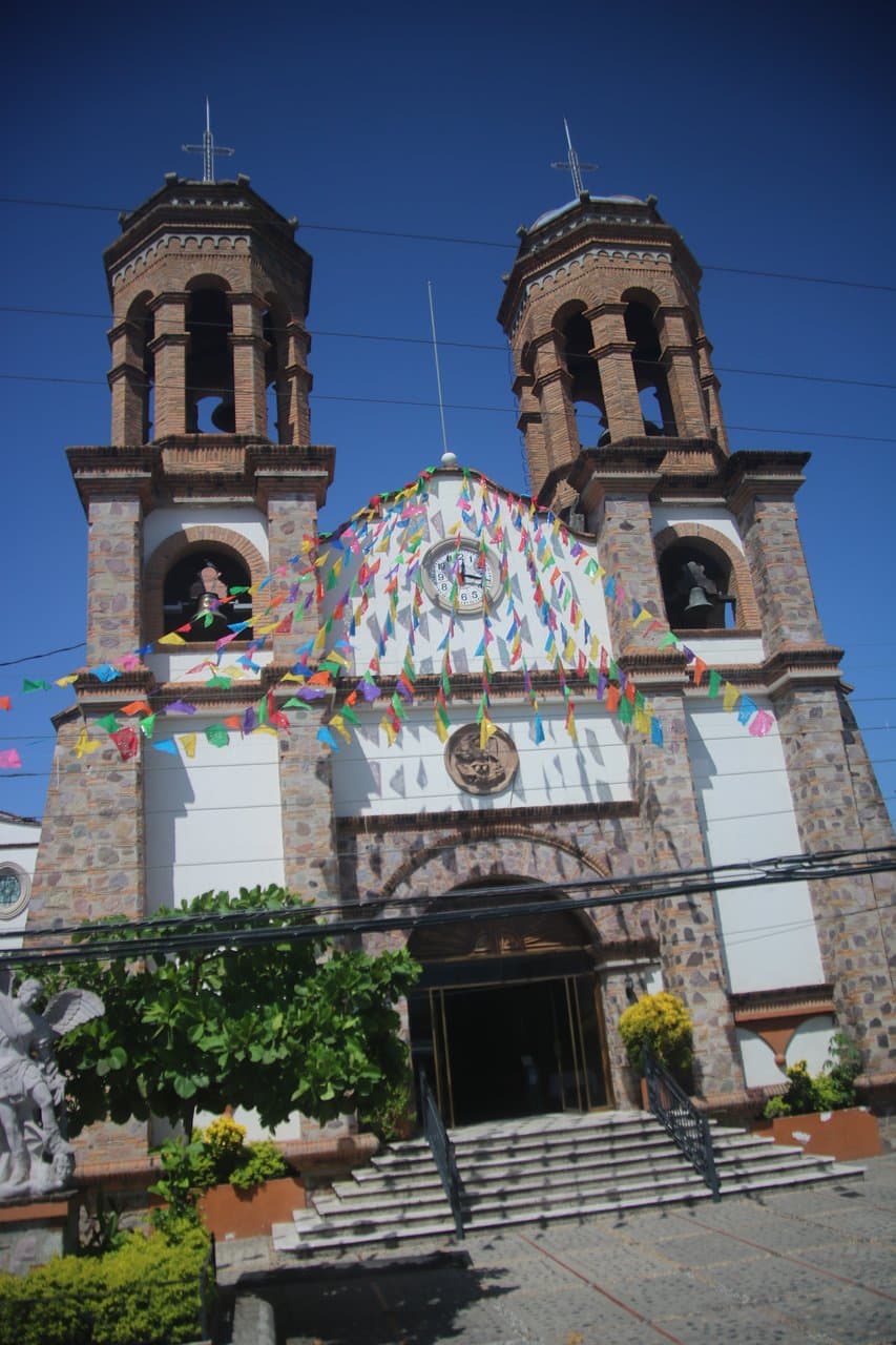 Front of the church and entry