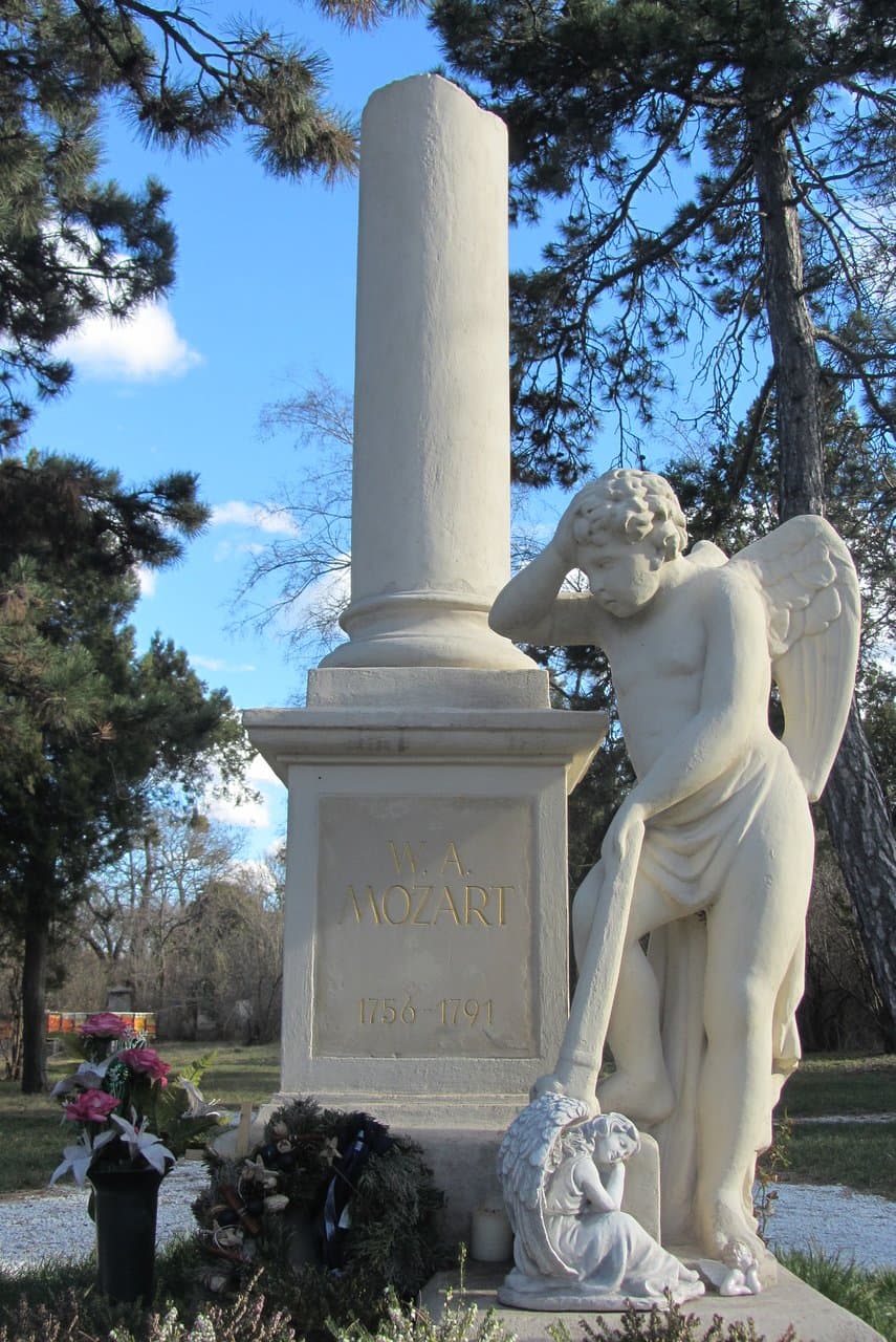 Mozart's Memorial, St Marx's Cemetery, Vienna