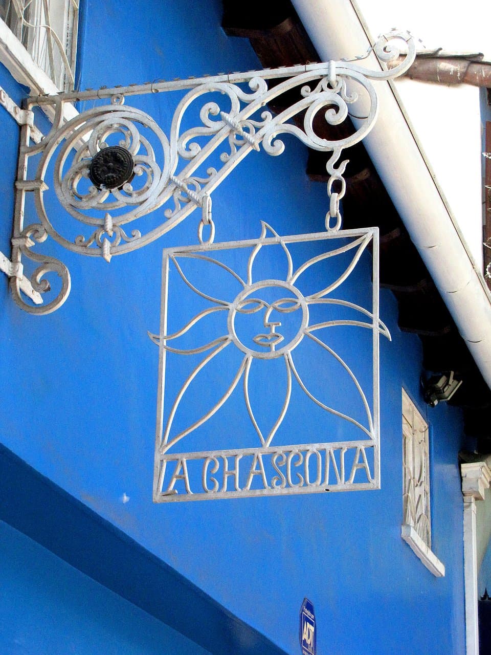 Detalhe da 'marca' da casa, La Chascona, que quer dizer "descabelada"!